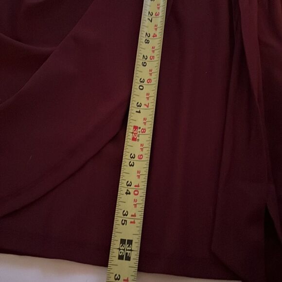 NWT INC International Concepts Burgundy Wrap Dress - Picture 9 of 11